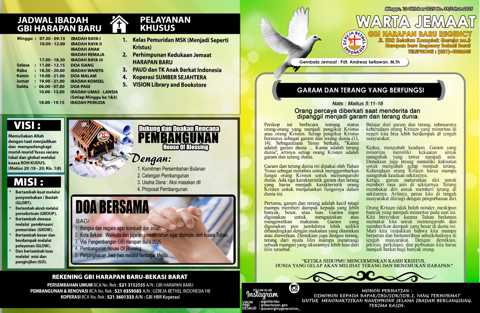 Warta Jemaat GBI Harapan Baru